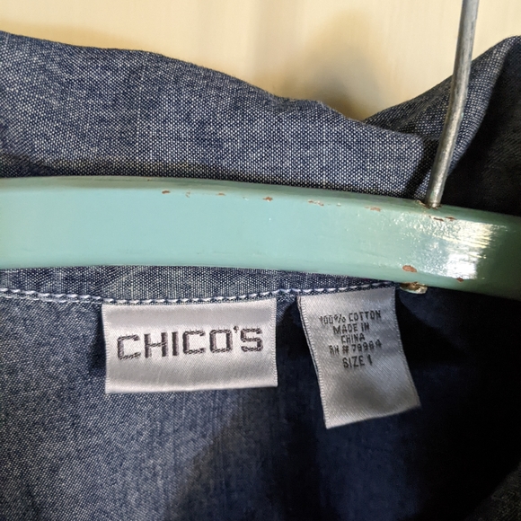 Chico's light weight jean jacket - Picture 3 of 4